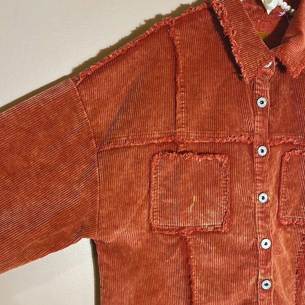 Umgee Corduroy Acid Wash Jacket - Picture 2 of 8